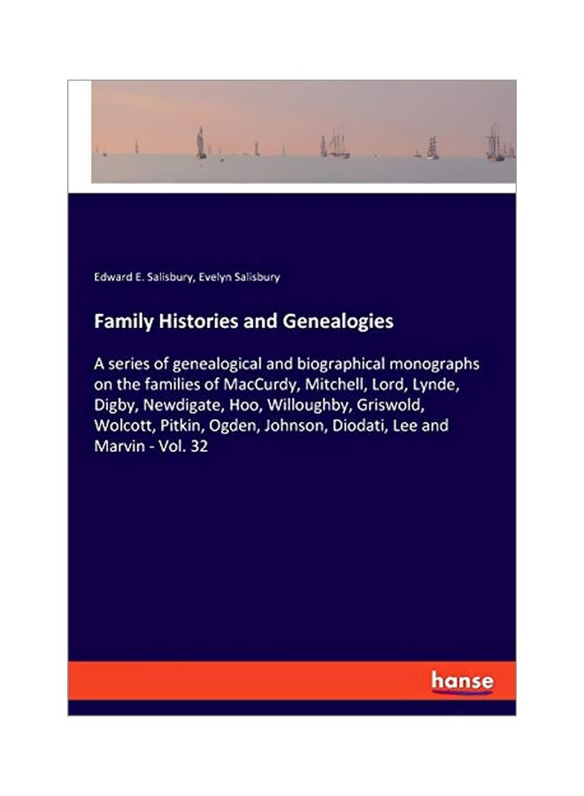 Family Histories And Genealogies Paperback English by Edward E Salisbury - 43866