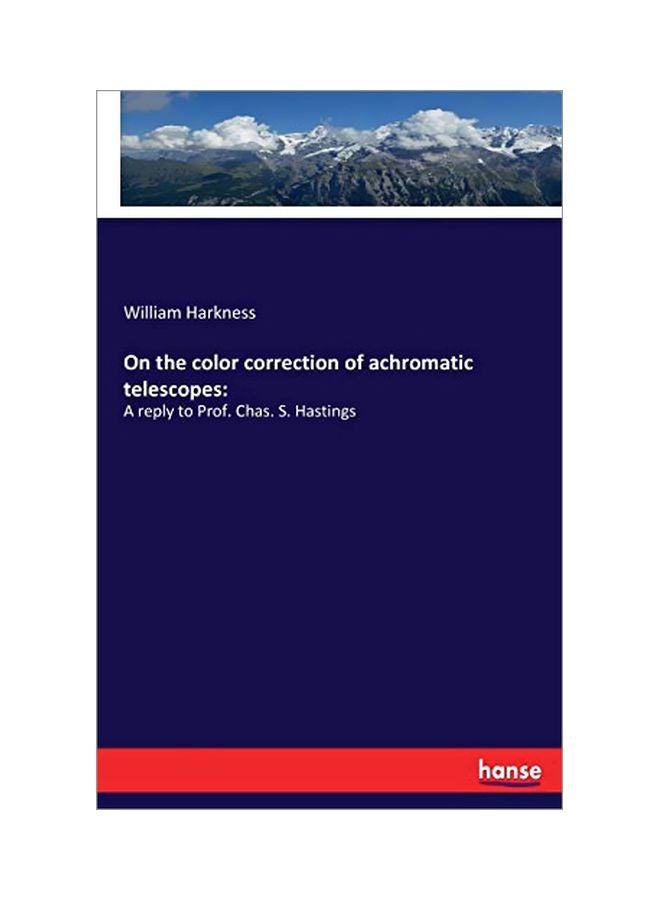 On The Color Correction Of Achromatic Telescopes paperback german - 27 January 2020 