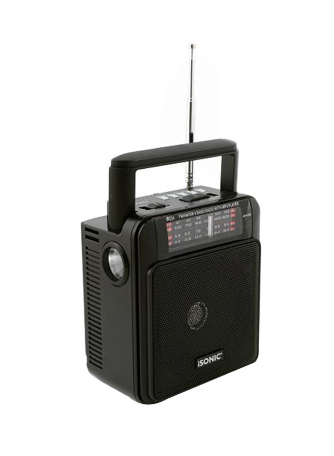 iSONIC - Rechargeable Band Radio With Mp 3 Player iR 224 Black - Image 1