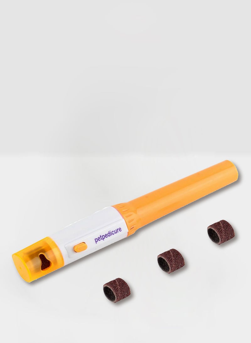 أوتاد أداة تشذيب من دون ألم للعناية بالحيوانات الأليفة أصفر/ابيض - Image 1