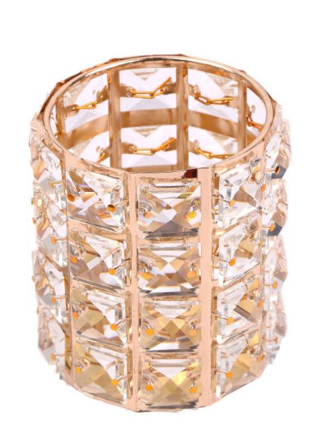 European Style Makeup Brush Holder Gold - Image 2