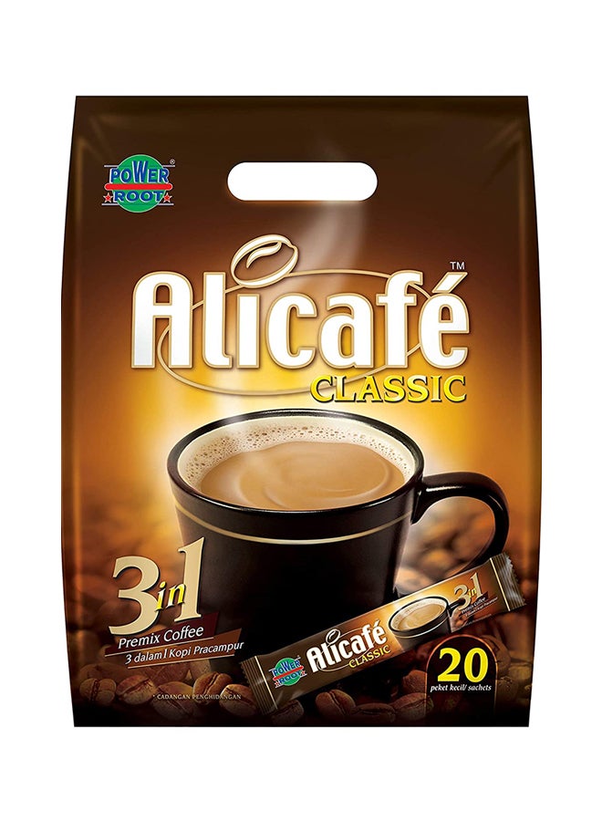 Alicafe 3 In 1 Instant Coffee 20 Sachets 400grams 