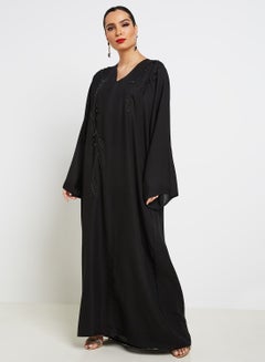 Embroidered Abaya Black - v1587299706/N36360078V_1