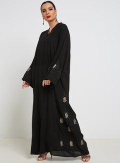 Embroidered Abaya Black