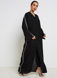 Embroidered Abaya Black