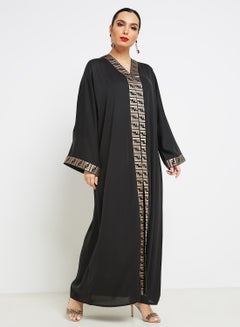 Embroidered Abaya Black