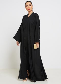 Embroidered Abaya Black
