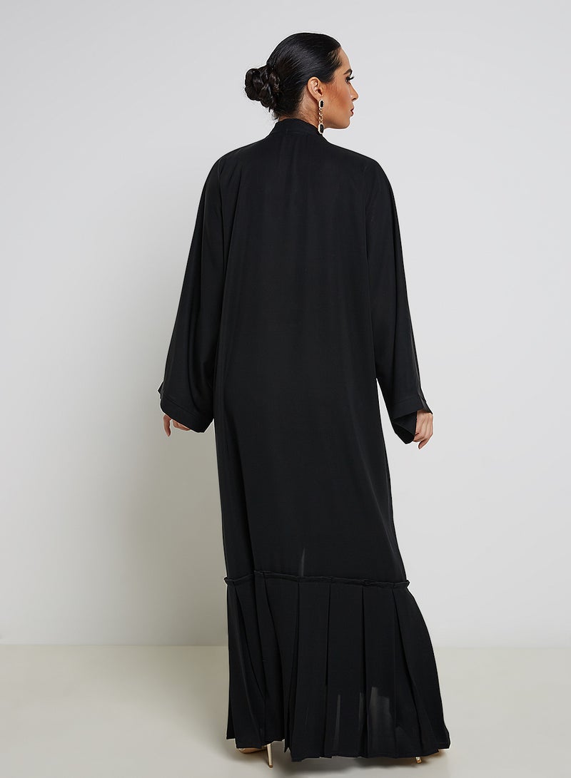ROZA - Embroidered Abaya Black - Image 1