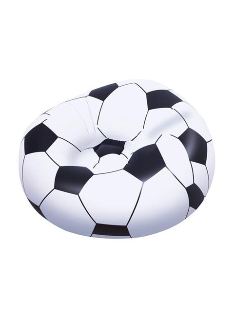 Beanless Soccer Ball Chair 114x112x71cm  -26-75010 White/Black