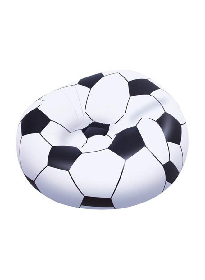 Bestway Beanless Soccer Ball Chair 114x112x71cm  -26-75010 White/Black  - Image 1