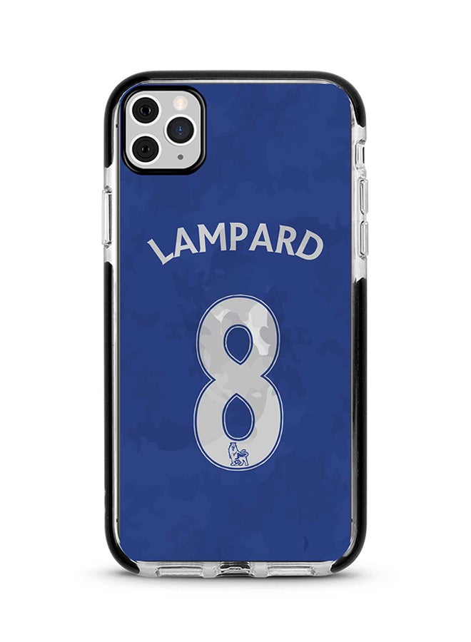 غطاء حماية قصوى مضاد للسقوط والصدمات ومزود بممتص للصدمات لهاتف أبل آيفون 11 برو ماكس نمط مطبوع بالكامل بتصميم قميص لامبرد في نادي جيرسي