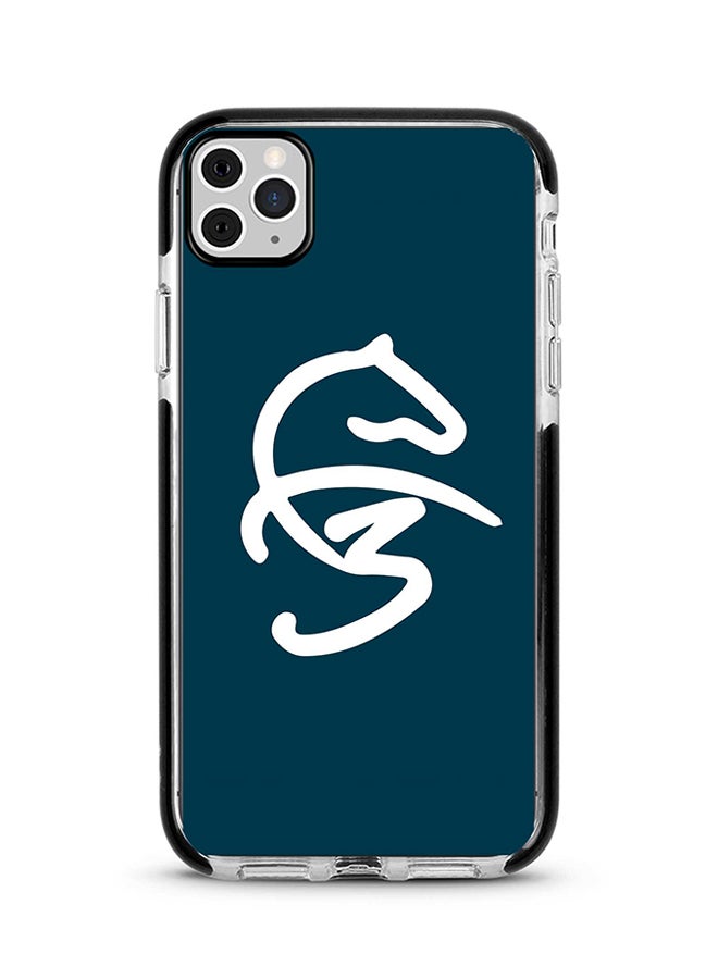 Stylizedd Drop Proof Military Grade Shockprrof Bumper Case Cover For Apple iPhone 11 Pro Max Faz3 Style Blue Full Print