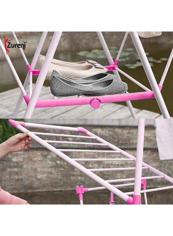 Generic Natural Home Clothes Dryer Stand Pink/White 35meter  - Image 3