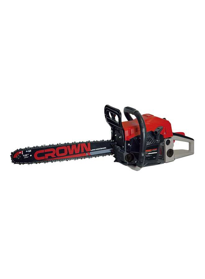 Crown - CT20101-18 Gasoline Chain Saw Black/Red Black/Red - Image 1
