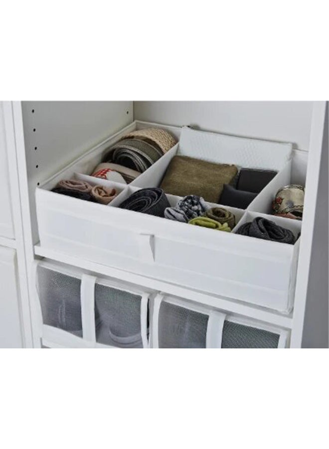 Generic Storage Box With 6-Compartment White 44X34X11CM  - Image 2