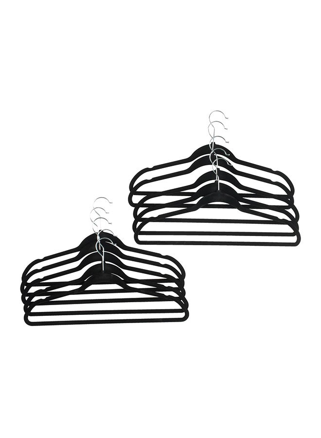JYSK - 10-Piece Hektor Hanger Set Black/Silver 24x45centimeter - Image 1