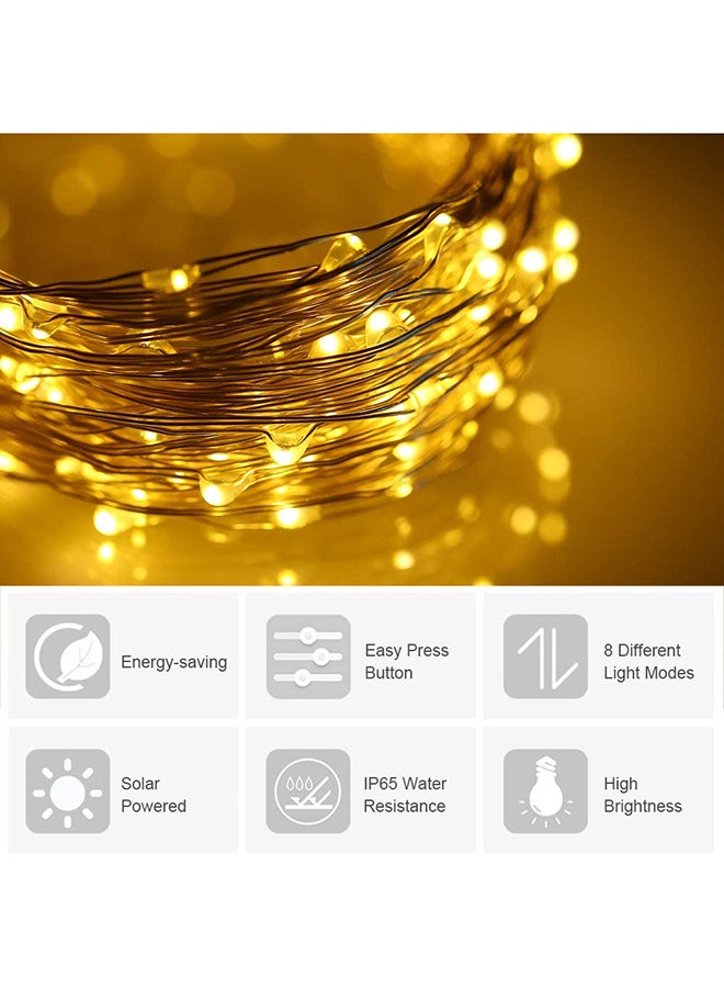 Solar Powered Fairy String Lights White 10meter