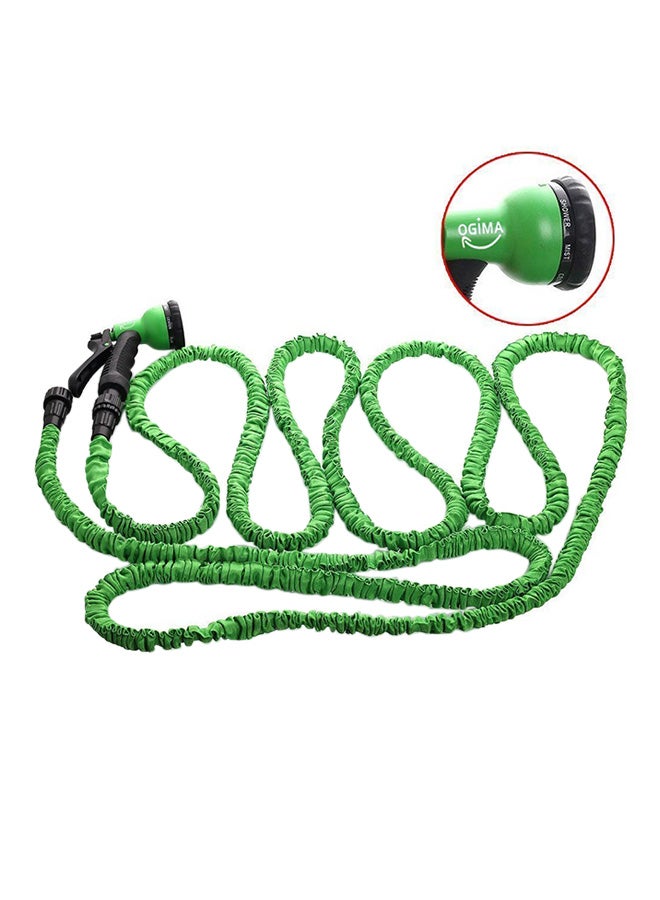 MAGIC HOSE - Magic Garden Hose With Spray Nossel 22.5m/75ft Green - Image 1
