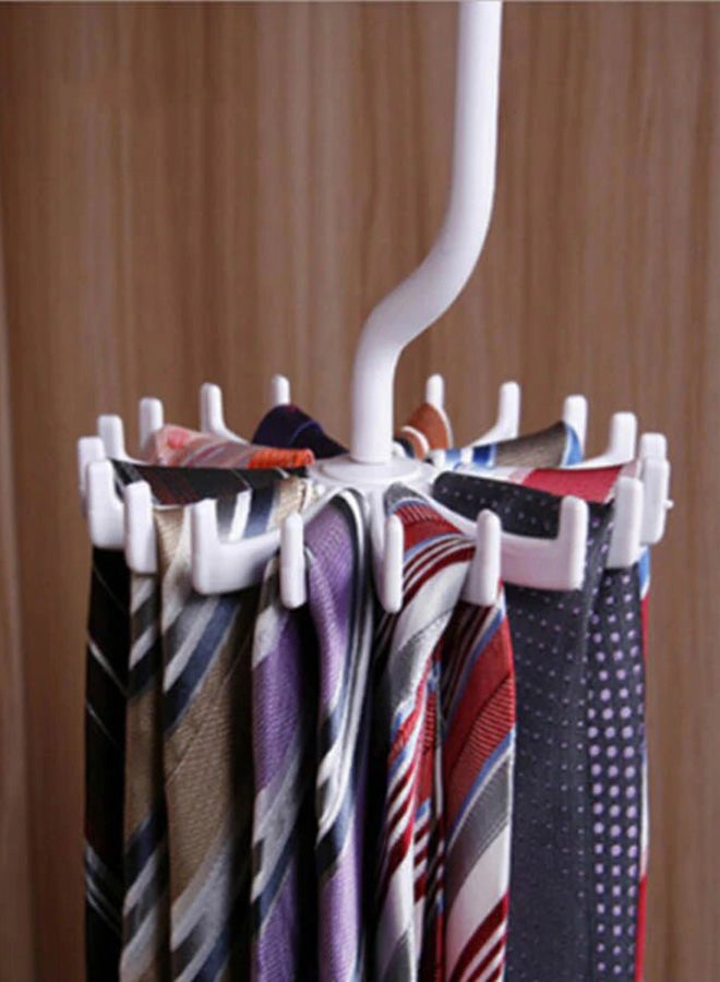 Twirl Tie Rack Organizer Hanger White - v1587364520/N22346997A_3