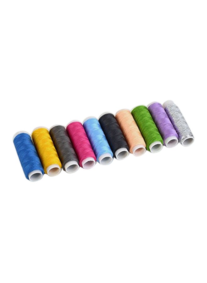 39-Piece Bobbins And Sewing Threads With Case Multicolour