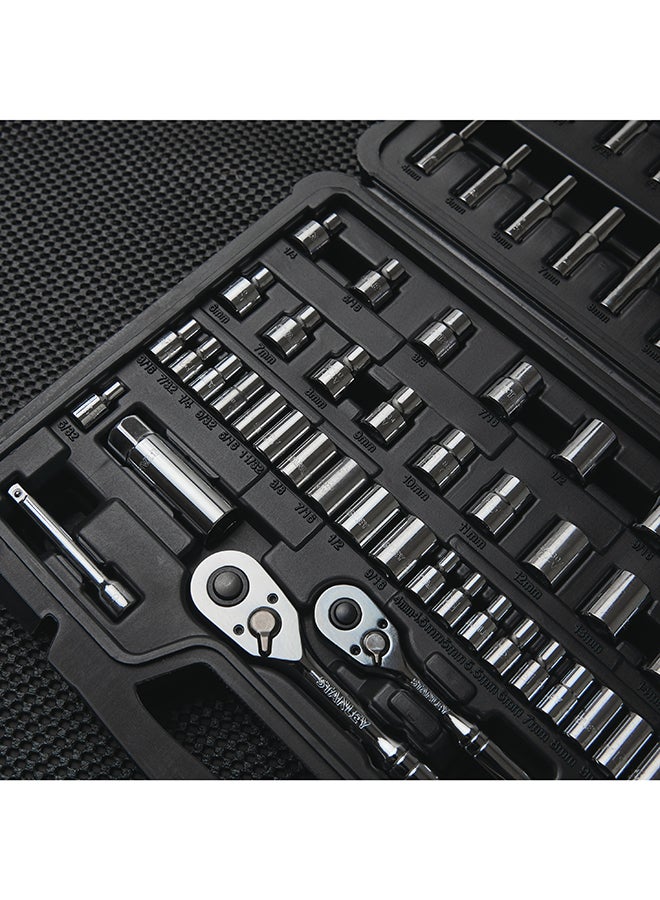 Stanley 85-Piece Socket Tool Set Black/Silver 15.8x11x3inch  - Image 4