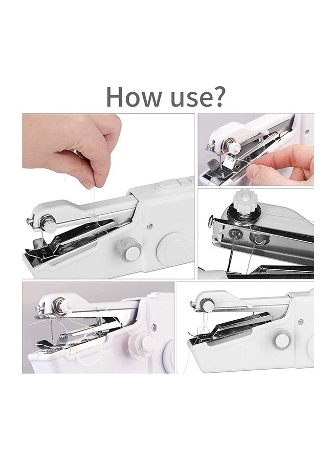 Generic Handheld Portable Sewing Machine White  - Image 5