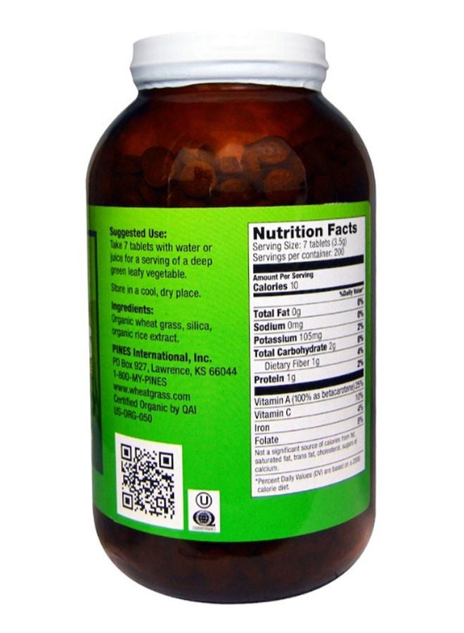 Pines International - Organic Pines Wheat Grass - 1400 Tablets - Image 1