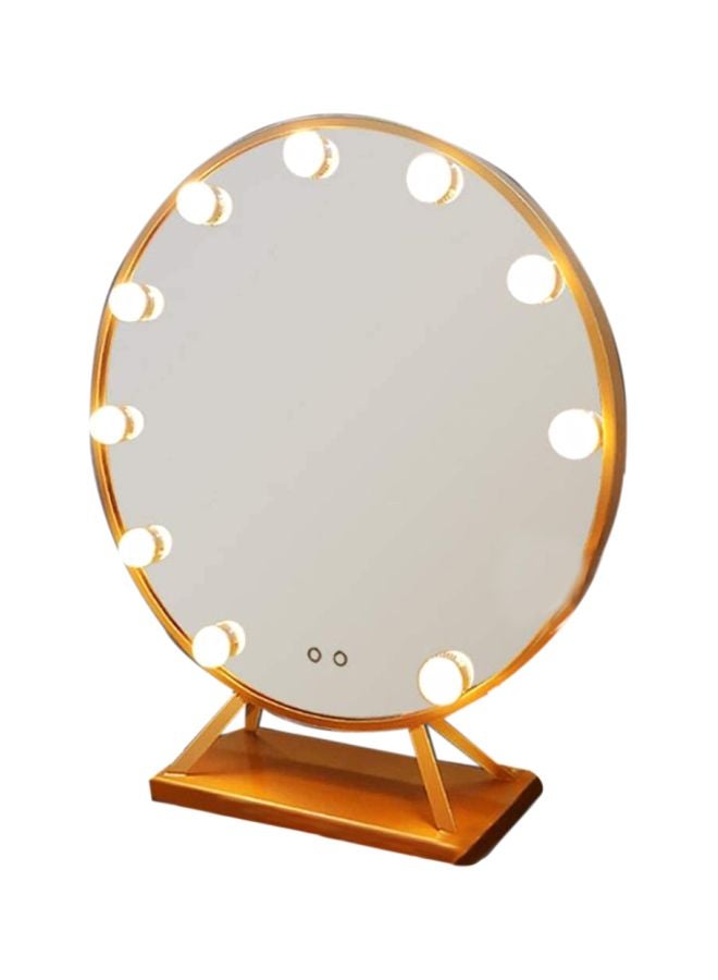 إيست ليدي مرآة زينة بمصابيح LED ذهب / شفاف 47x40سم - Image 2