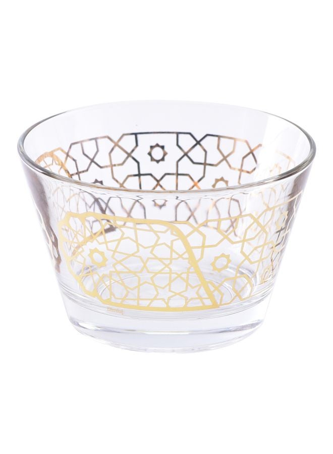 Dimlaj Doctrine Furat Printed Cup Clear/Gold 200ml - Image 1