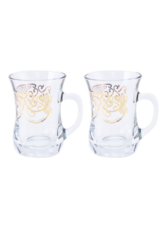 Dimlaj 2-Piece Glimmer Doctrine Mug Set Clear/Gold - Image 1