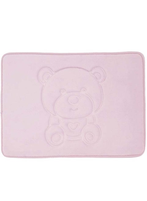 Solid Pattern Comfy Anti-Skid Doormat Pink 40 x 60cm
