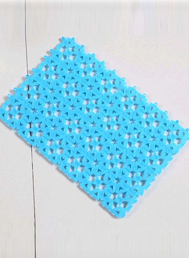 Generic Hollow Pattern Non-Slip Doormat Blue 40 x 60cm 
