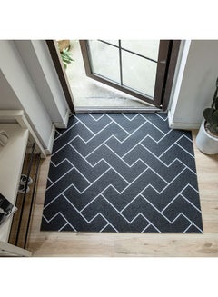 Nordic Style Anti-Skid Doormat Black/White 80 x 120cm