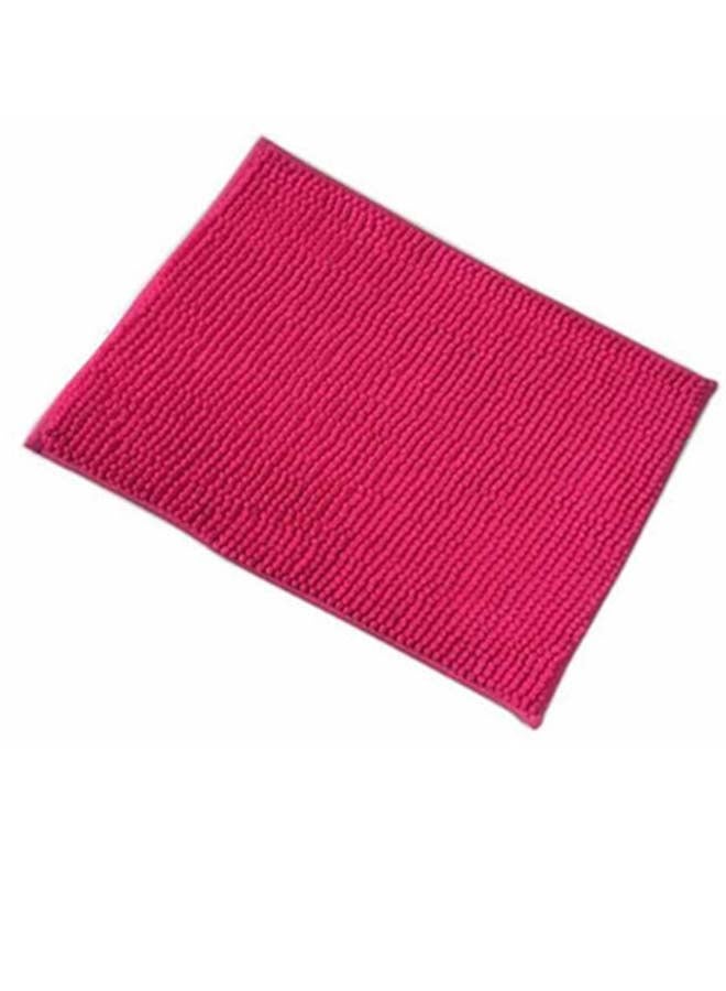 Generic Solid Pattern Anti-Skid Doormat Pink 40 x 60cm 