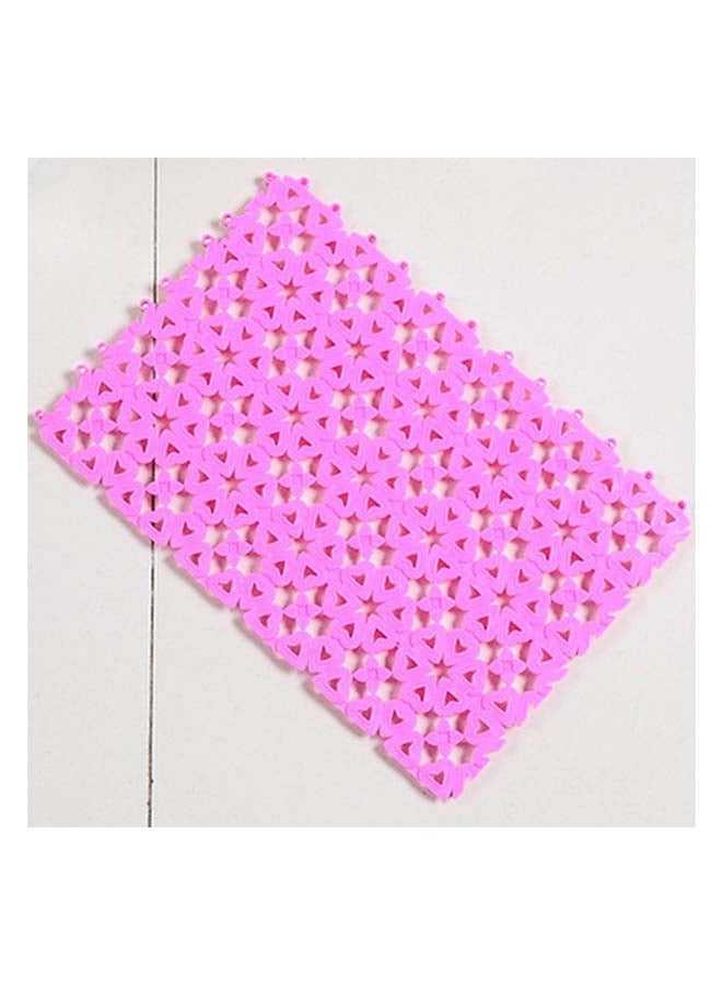 Generic Hollow Out Design Doormat Pink 40 x 60cm 