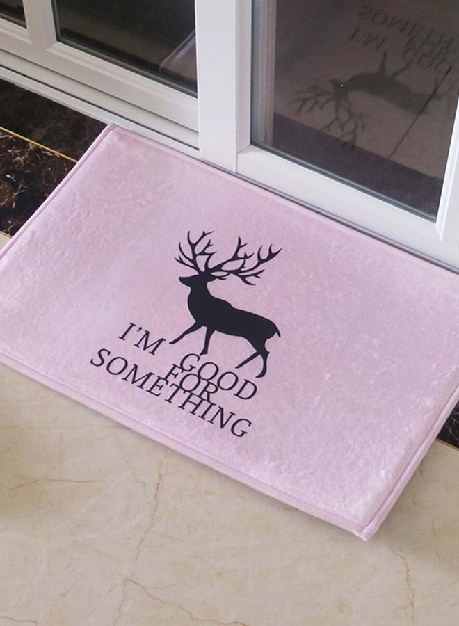 Generic Nordic Style Anti-Skid Doormat Pink/Black 40 x 60cm 
