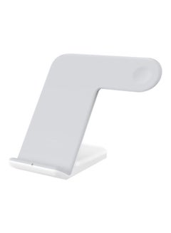2-In-1 Wireless Charging Dock For Apple iPhone X White