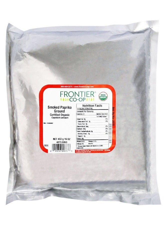 Frontier Natural Products Organic Smoked Paprika Ground 453grams - Image 1