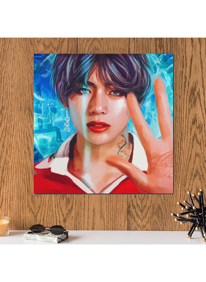 أتيك لوحة حائط فنية بشعار فرقة BTS متعدد الألوان 30 x 30Ø³Ù†ØªÙŠÙ…ØªØ± - Image 2