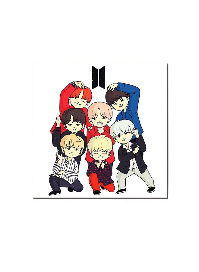 أتيك لوحة فنية برسمة فرقة BTS متعدد الألوان 30 x 30Ø³Ù†ØªÙŠÙ…ØªØ± - Image 1