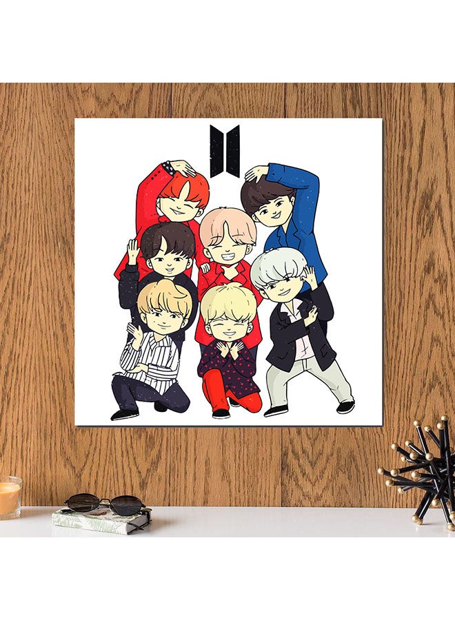 أتيك لوحة فنية برسمة فرقة BTS متعدد الألوان 30 x 30Ø³Ù†ØªÙŠÙ…ØªØ± - Image 2