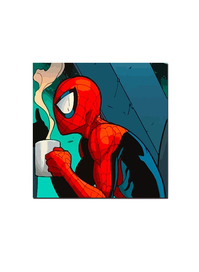 Atiq Spiderman Wall Art Painting Multicolour 30 x 30centimeter - Image 1