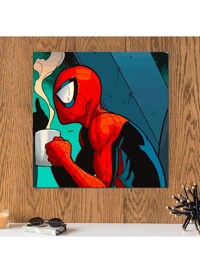 Atiq Spiderman Wall Art Painting Multicolour 30 x 30centimeter - Image 2