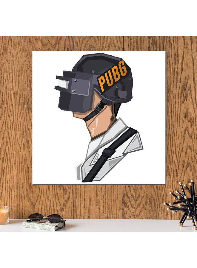 Atiq PUBG Game Wall Art Painting White/Grey/Beige 30 x 30cm - Image 2