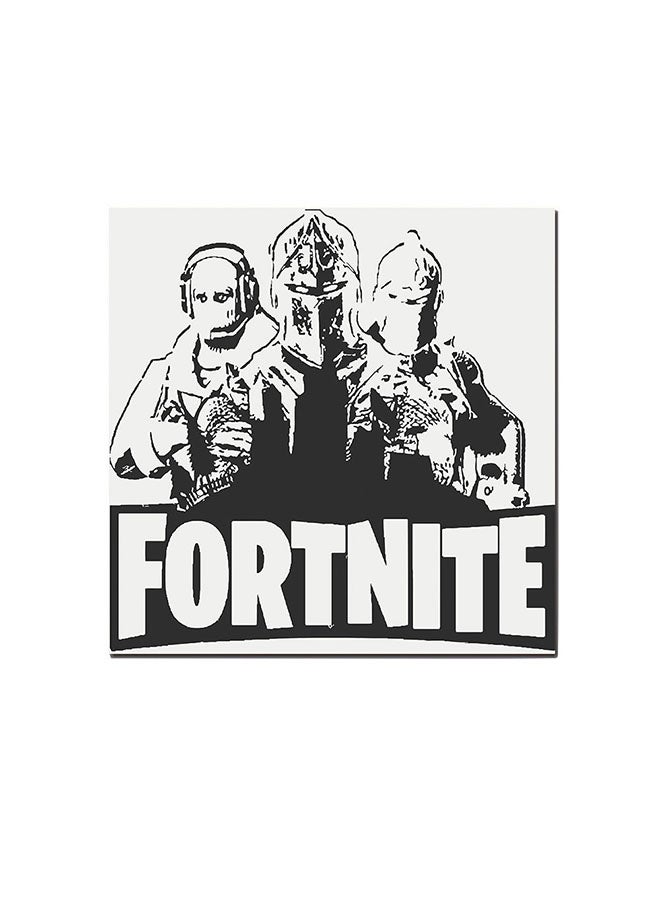 أتيك لوحة فنية لديكور الحائط بتصميم مستوحى من لعبة "Fortnite" أسود/ أبيض 30 x 30Ø³Ù†ØªÙŠÙ…ØªØ± - Image 1