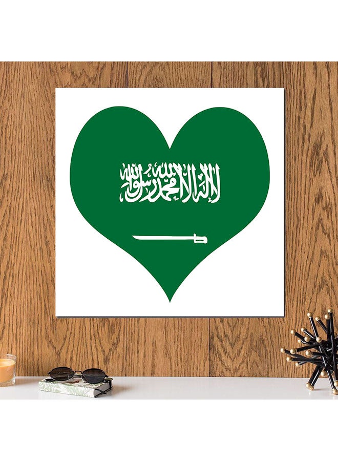 Atiq Saudi Arabia Lover Wall Art Painting Multicolour 30 x 30cm - Image 2