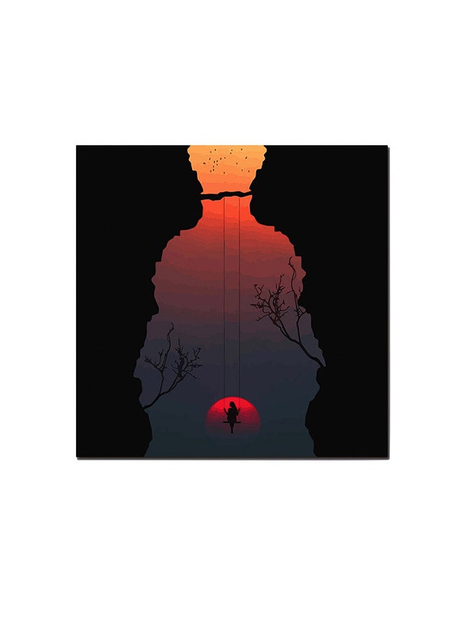 Sunset Wall Art Painting Multicolour 30 x 30cm