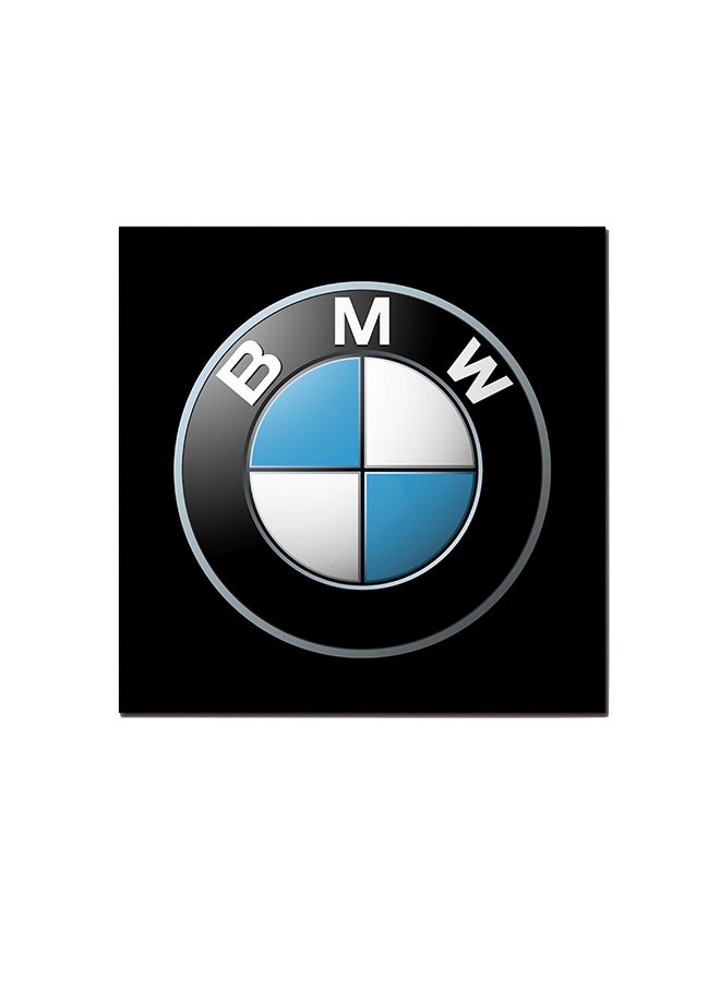 BMW Logo Wall Art Painting Black/Blue/White 30 x 30centimeter