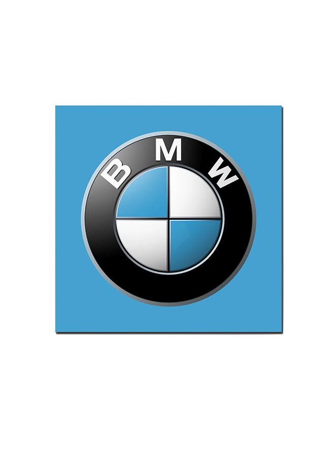 BMW Logo Wall Art Painting Blue/Black/White 30 x 30cm