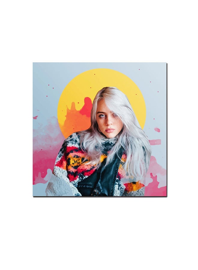 Billie Eilish Wall Art Painting Multicolour 30 x 30cm